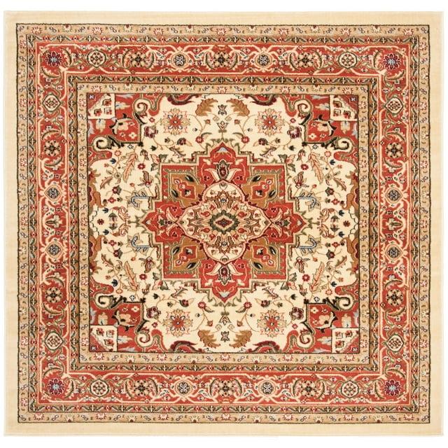 Lyndhurst Heriz LNH330 Power Loomed Accent Rug - Ivory/Rust - 3'3"x5'3" - Safavieh