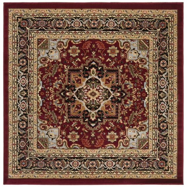 Lyndhurst Heriz LNH330 Power Loomed Accent Rug - Red/Black - 3'3"x5'3" - Safavieh