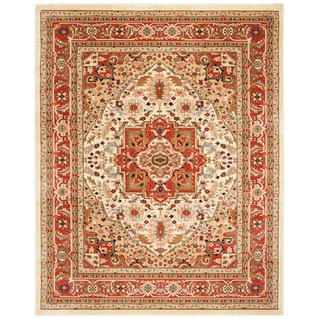 Lyndhurst Heriz LNH330 Power Loomed Accent Rug - Ivory/Rust - 3'3"x5'3" - Safavieh