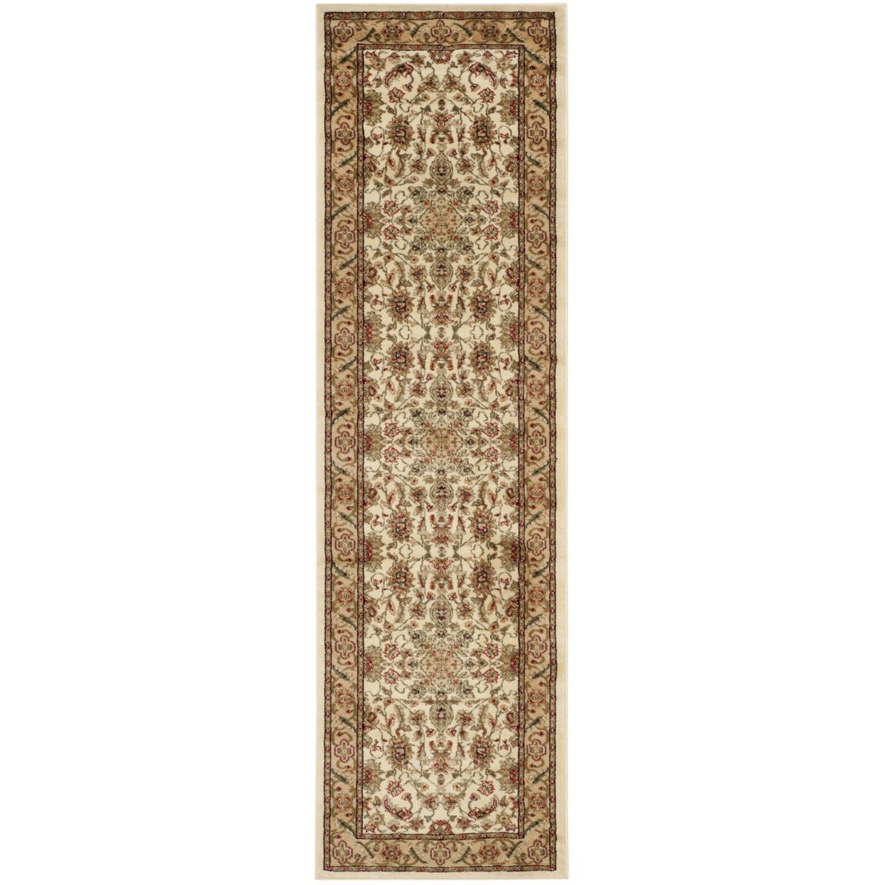 Lyndhurst LNH211 Power Loomed Runner Rug - Ivory/Tan - 2'3"x12' - Safavieh.