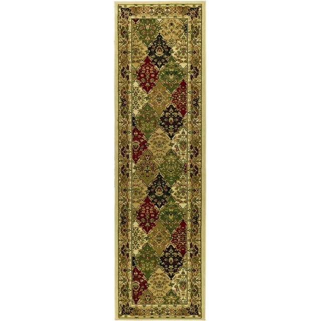 Lyndhurst LNH221 Power Loomed Runner Rug - Multi/Ivory - 2'3"x12' - Safavieh