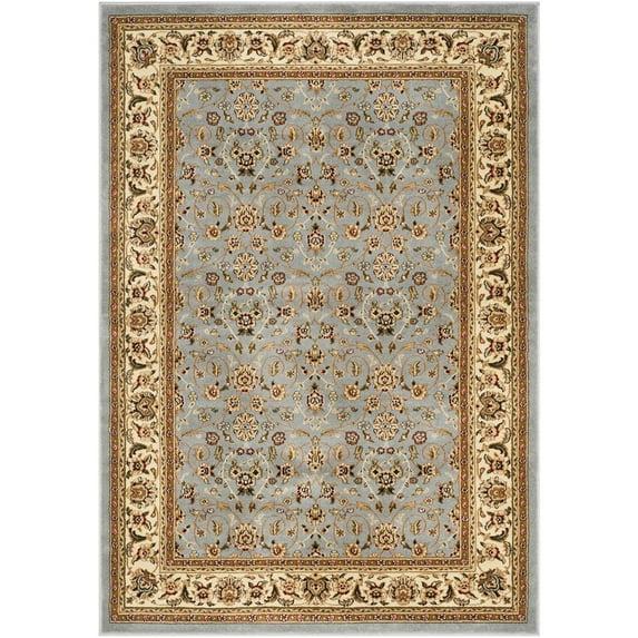 Lyndhurst LNH312 Power Loomed Area Rug - Light Blue/Ivory - 5'3"x7'6" - Safavieh.