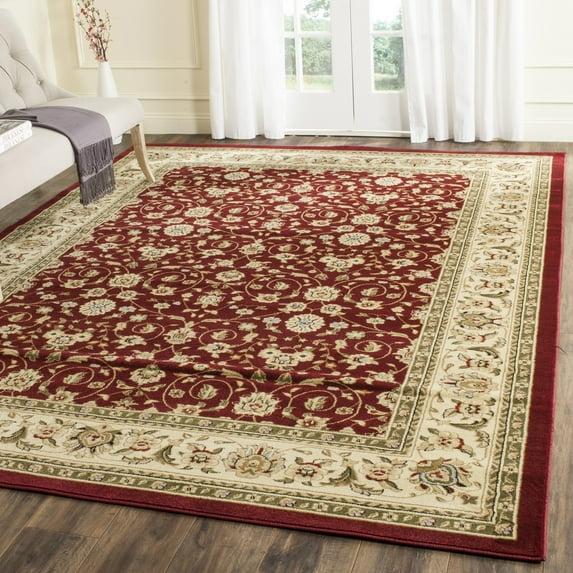 Lyndhurst LNH312 Power Loomed Area Rug - Red/Ivory - 11'x15' - Safavieh