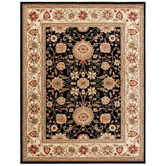 SAFAVIEH Lyndhurst Victoria Floral Area Rug, Black/Ivory, 11' x 15'