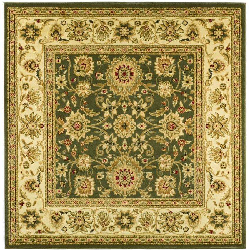 Lyndhurst LNH212 Power Loomed Area Rug - Sage/Ivory - 5'3"x5'3" - Safavieh.
