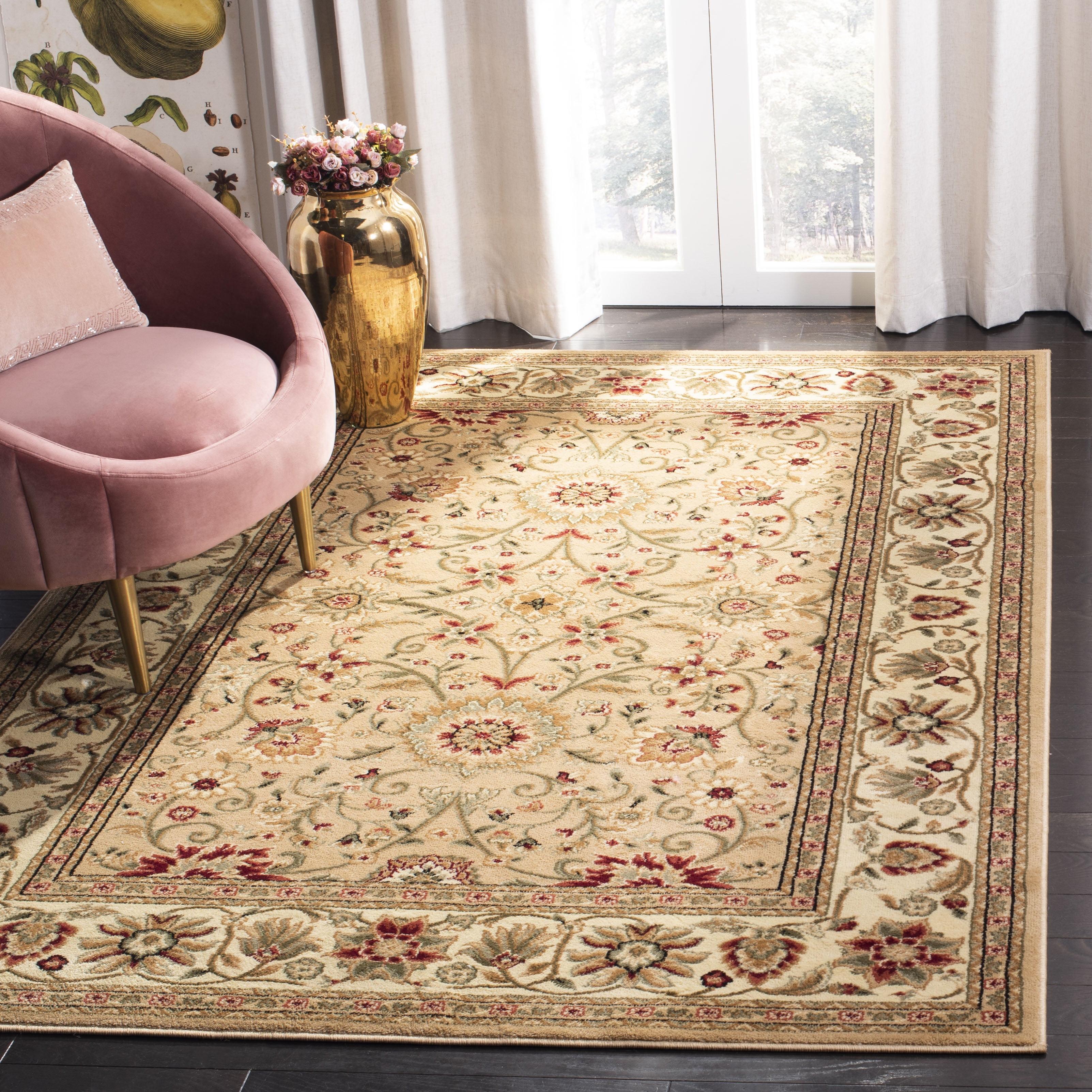 Lyndhurst LNH212 Power Loomed Area Rug - Beige/Ivory - 6'x9' - Safavieh.