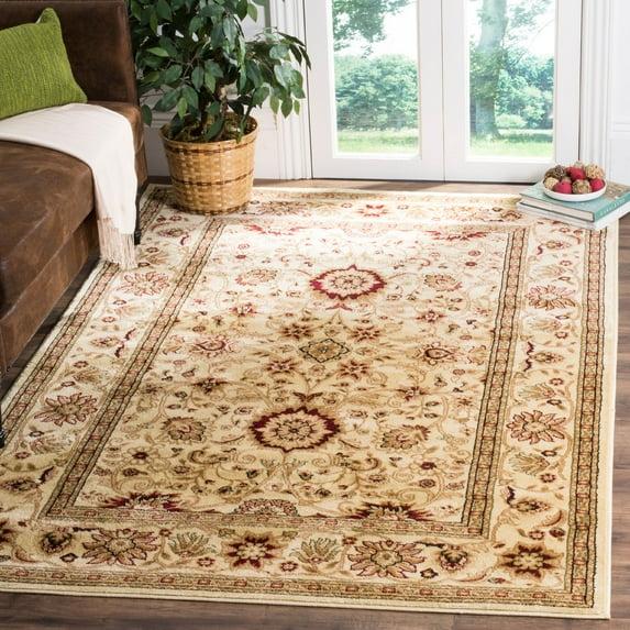 Lyndhurst LNH212 Power Loomed Area Rug - Ivory/Ivory - 5'3"x7'6" - Safavieh