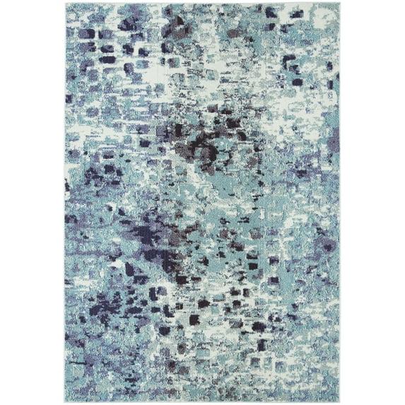 Madison MAD425 Power Loomed Indoor Area Rug - Turquoise/Navy - 5'3"x7'6" - Safavieh