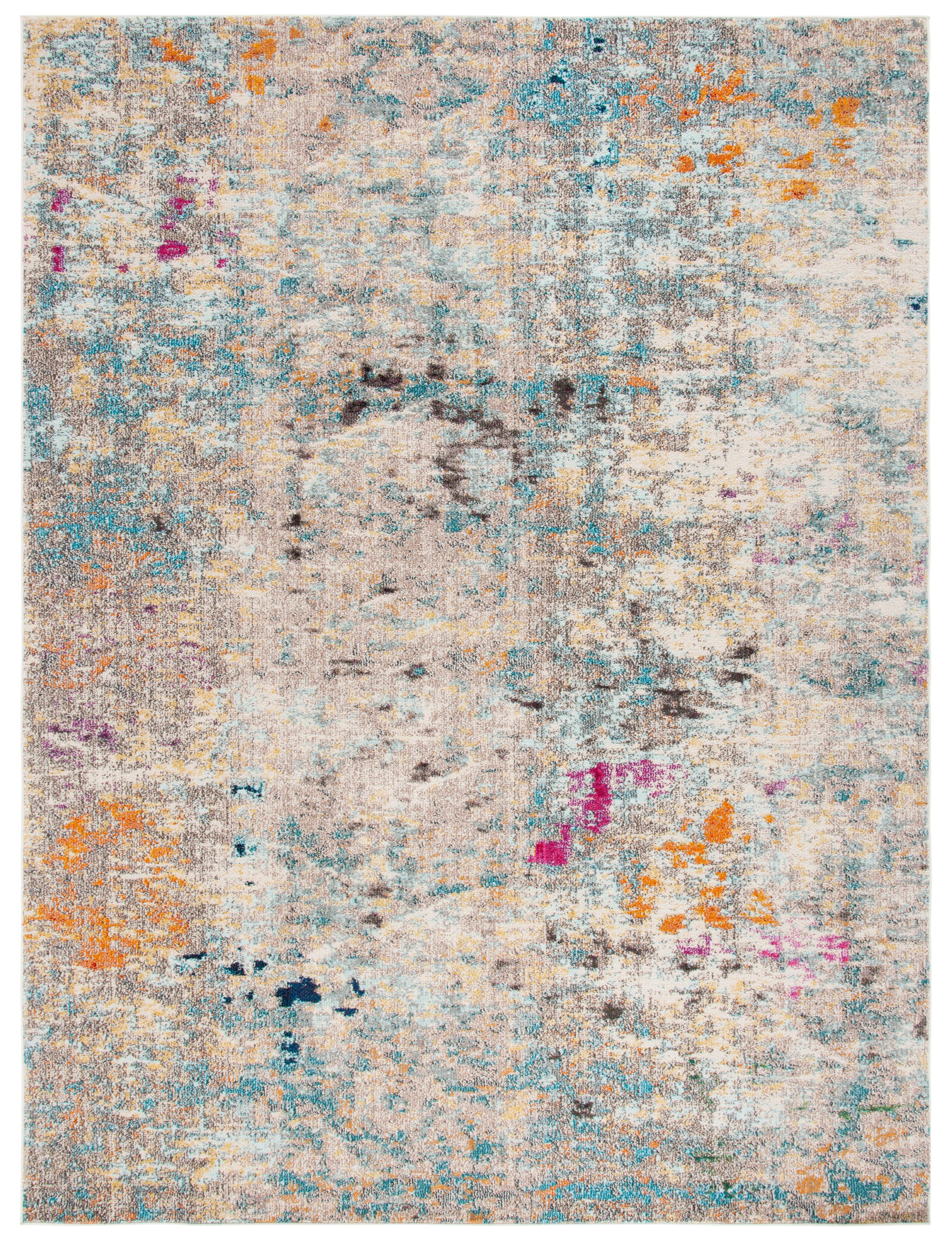 SAFAVIEH Madison Candelario Abstract Area Rug, Grey/Gold, 12' x 15'