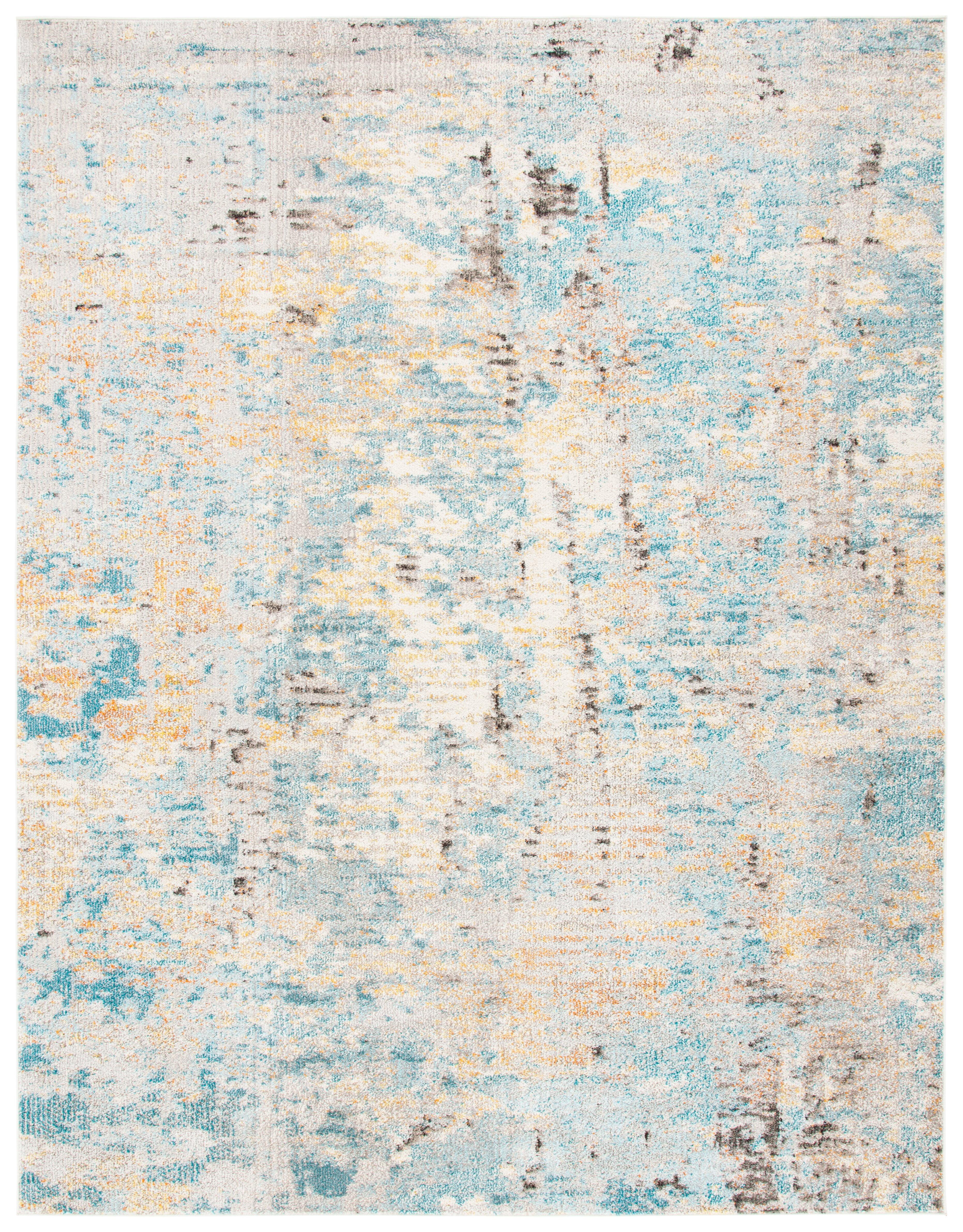 Madison MAD457 Power Loomed Indoor Area Rug - Grey/Blue - 9'x12' - Safavieh