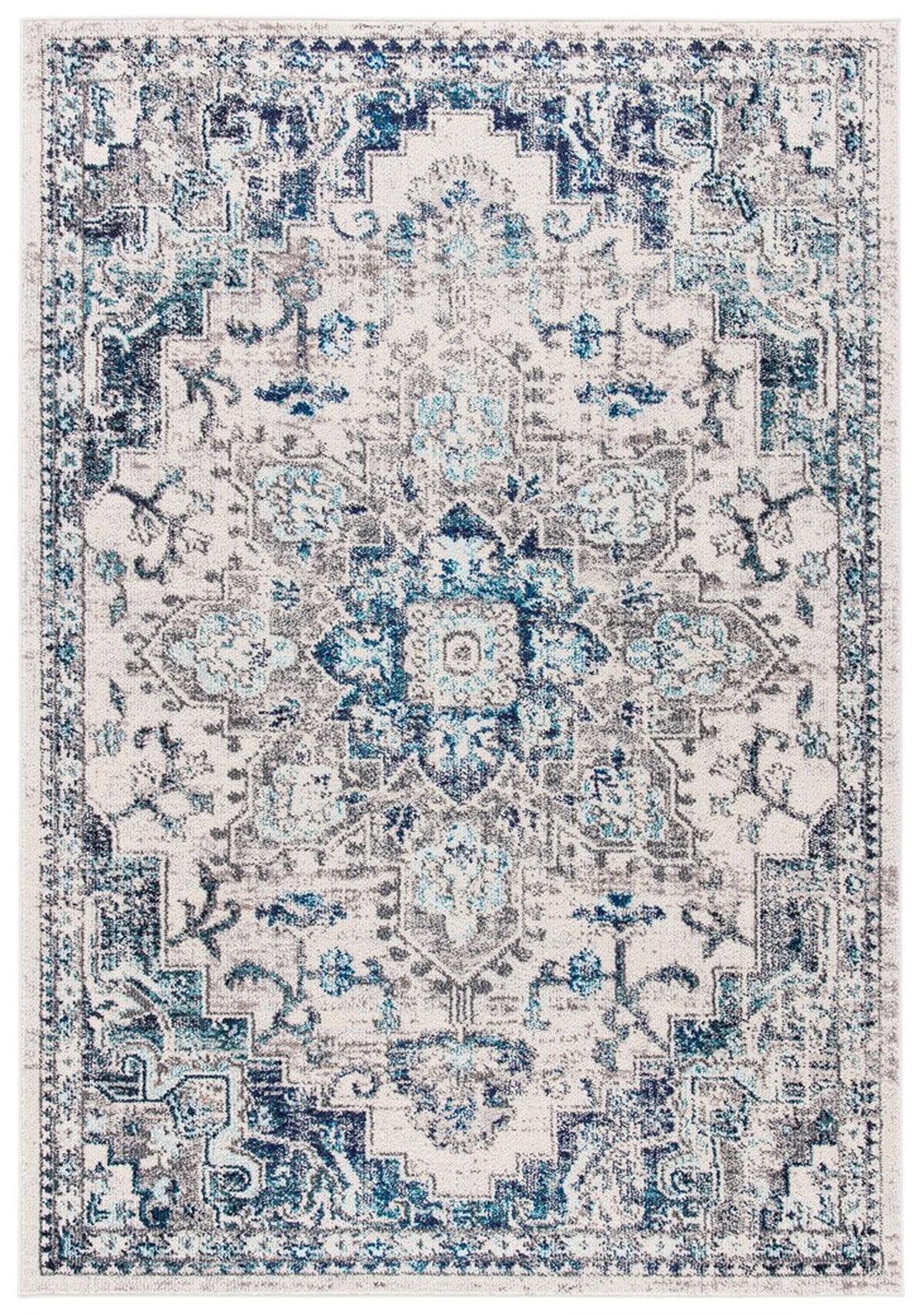 Madison MAD473 Power Loomed Indoor Accent Rug - Ivory/Grey - 2'2"x4' - Safavieh