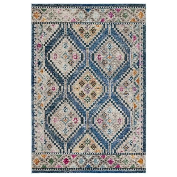 Madison MAD481 Power Loomed Area Rug - Blue/Beige - 5'3"x7'6" - Safavieh.