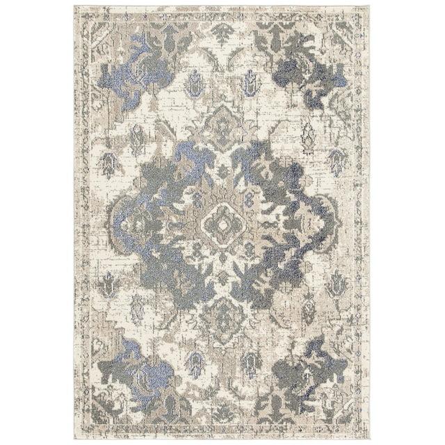 Madison MAD484 Power Loomed Area Rug - Beige/Purple - 3'x5' - Safavieh.