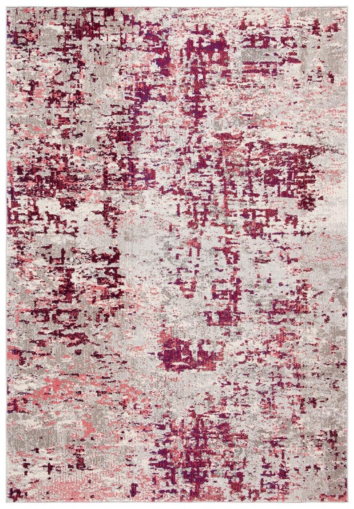 Madison MAD471 Power Loomed Area Rug - Beige/Wine Red - 3'x5' - Safavieh.