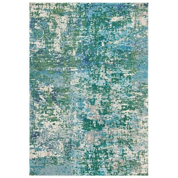 Madison MAD425 Power Loomed Indoor Area Rug - Green/Turquoise - 8'x10' - Safavieh