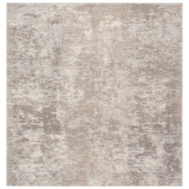 Madison MAD471 Power Loomed Indoor Area Rug - Grey/Beige - 5'x5' - Safavieh