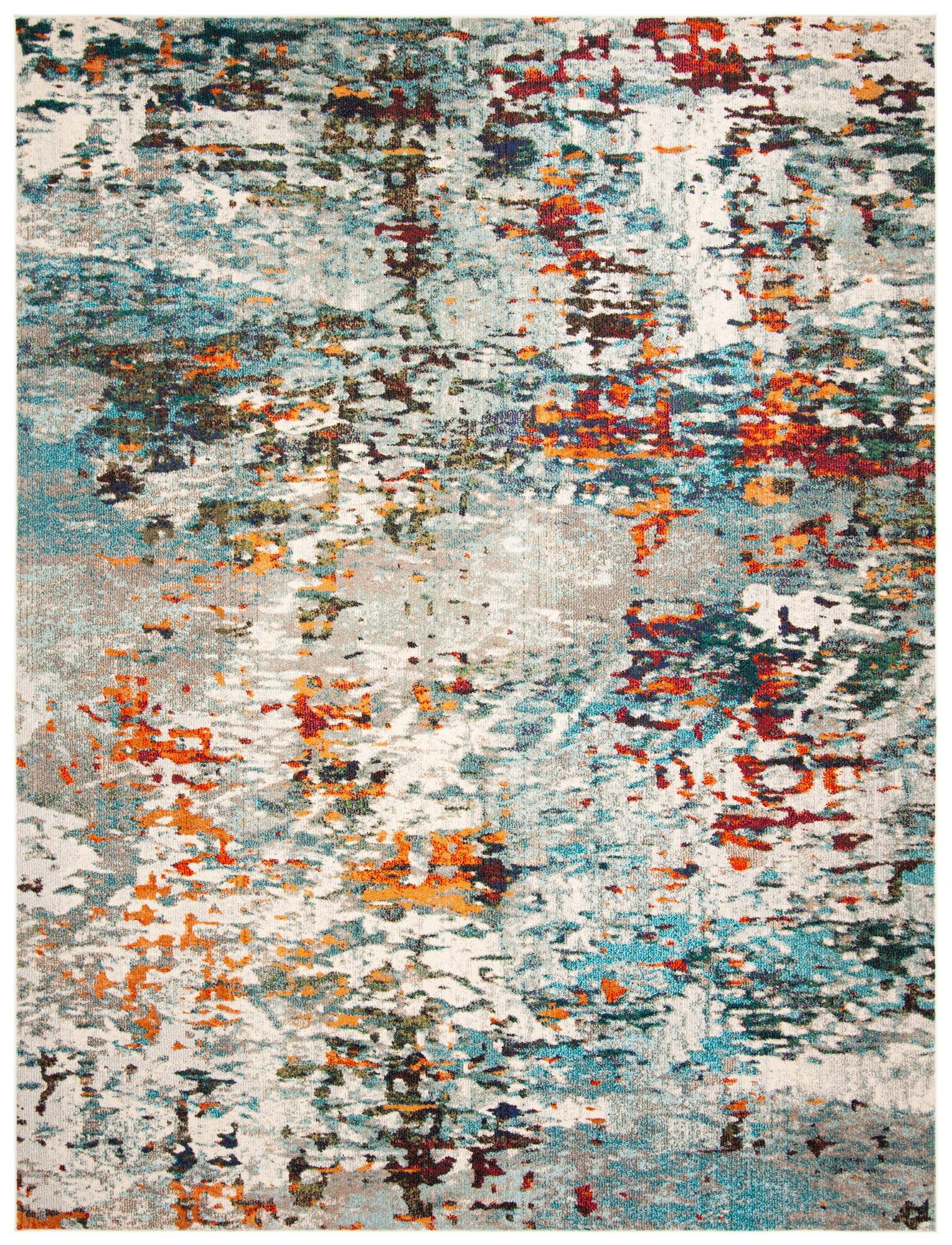 Madison MAD471 Power Loomed Indoor Area Rug - Grey/Blue - 10'x14' - Safavieh