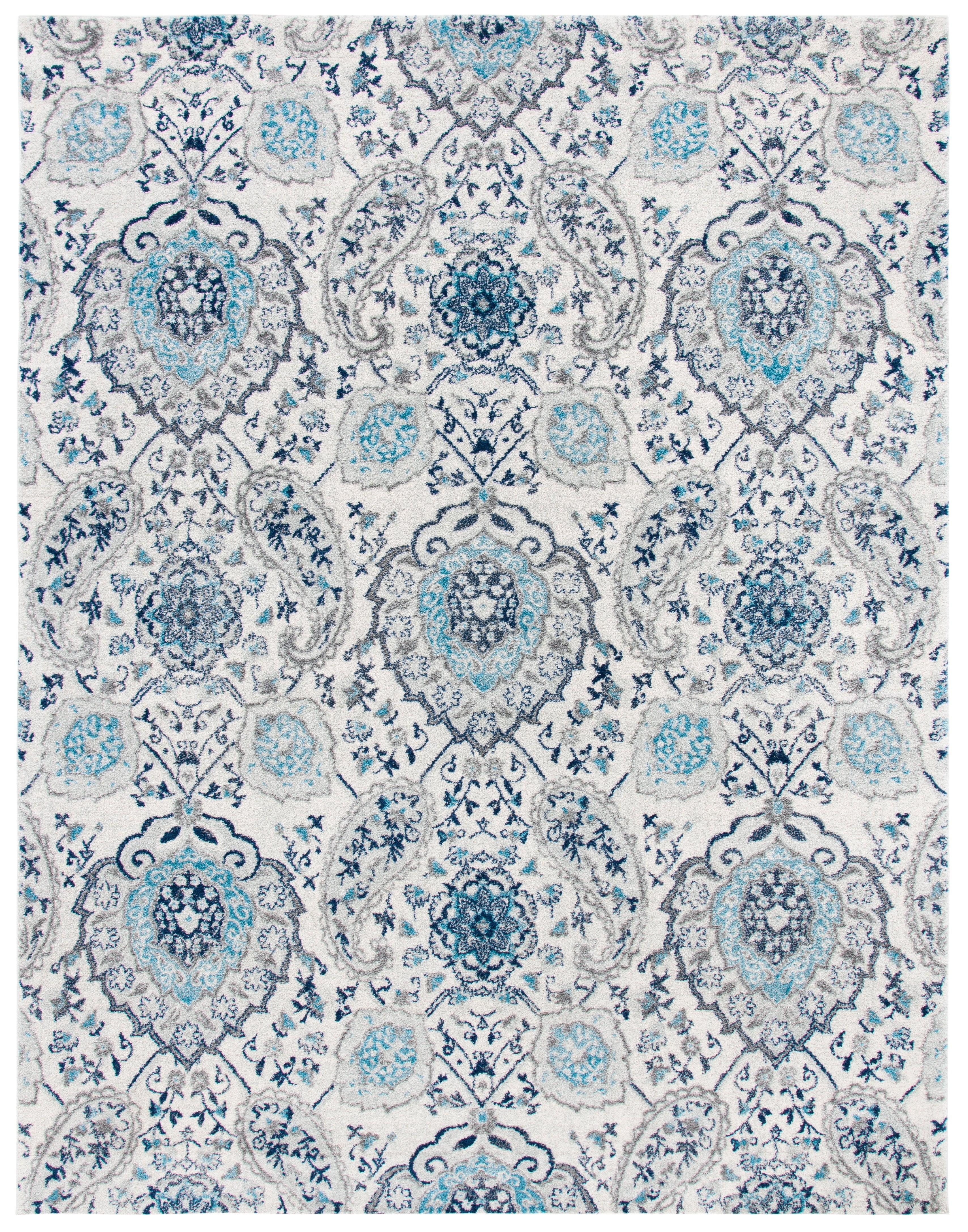 Madison MAD600 Power Loomed Indoor Area Rug - Cream/Light Grey - 12'x18' - Safavieh