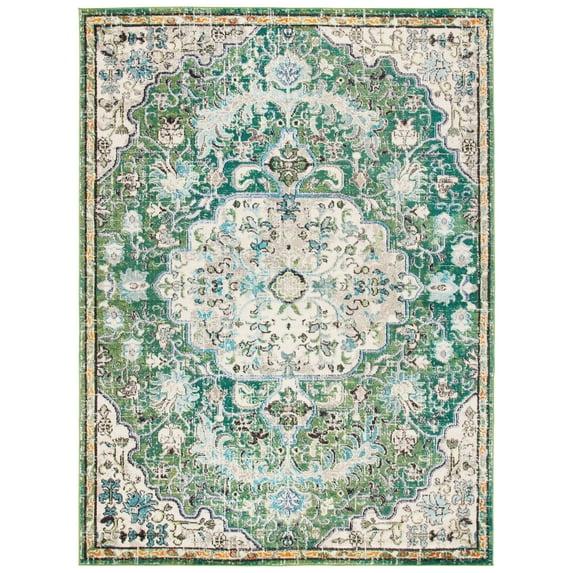 Madison MAD447 Power Loomed Indoor Area Rug - Green/Turquoise - 10'x14' - Safavieh