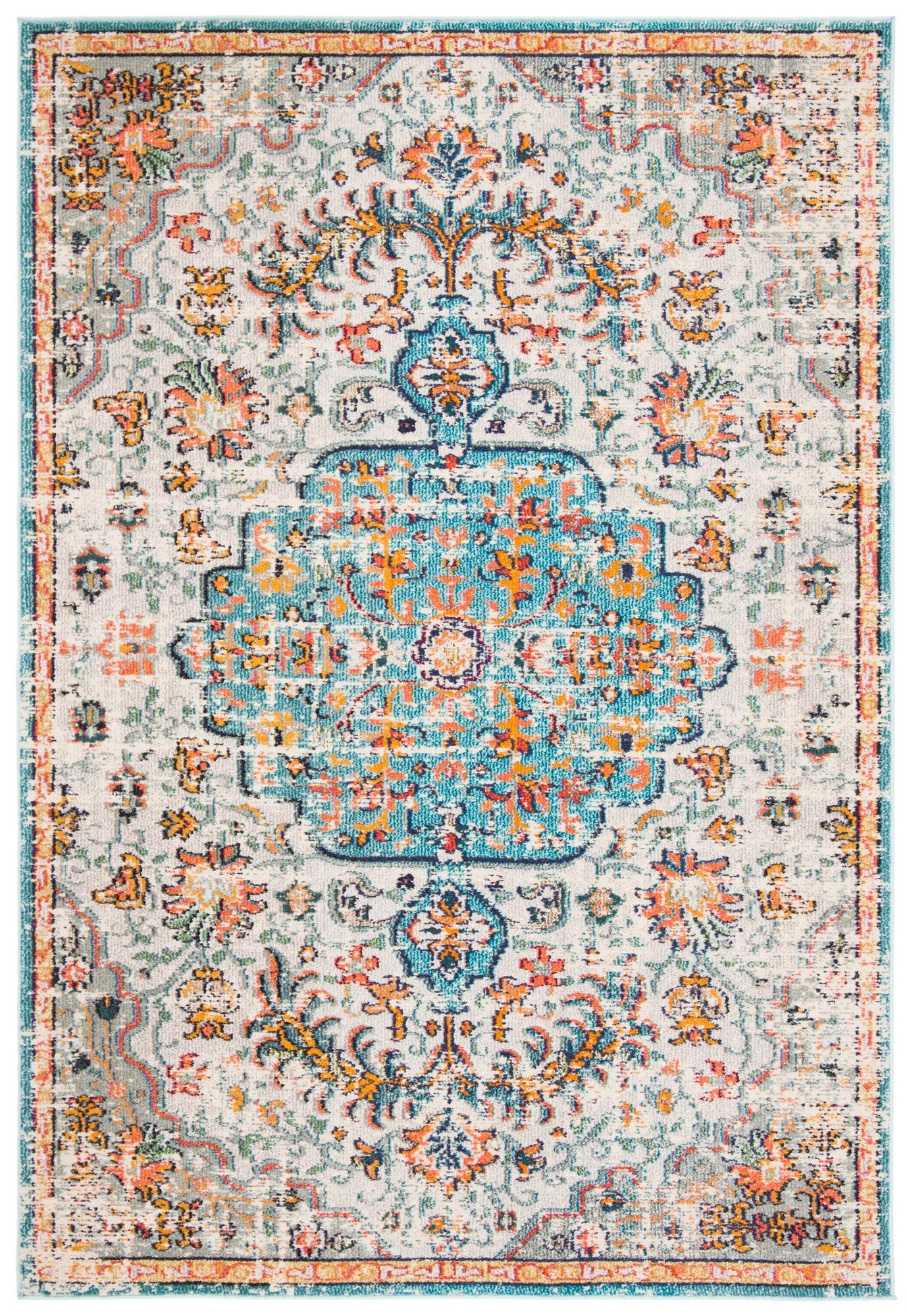 Madison MAD447 Power Loomed Accent Rug - Grey/Light Blue - 2'2"x4' - Safavieh.