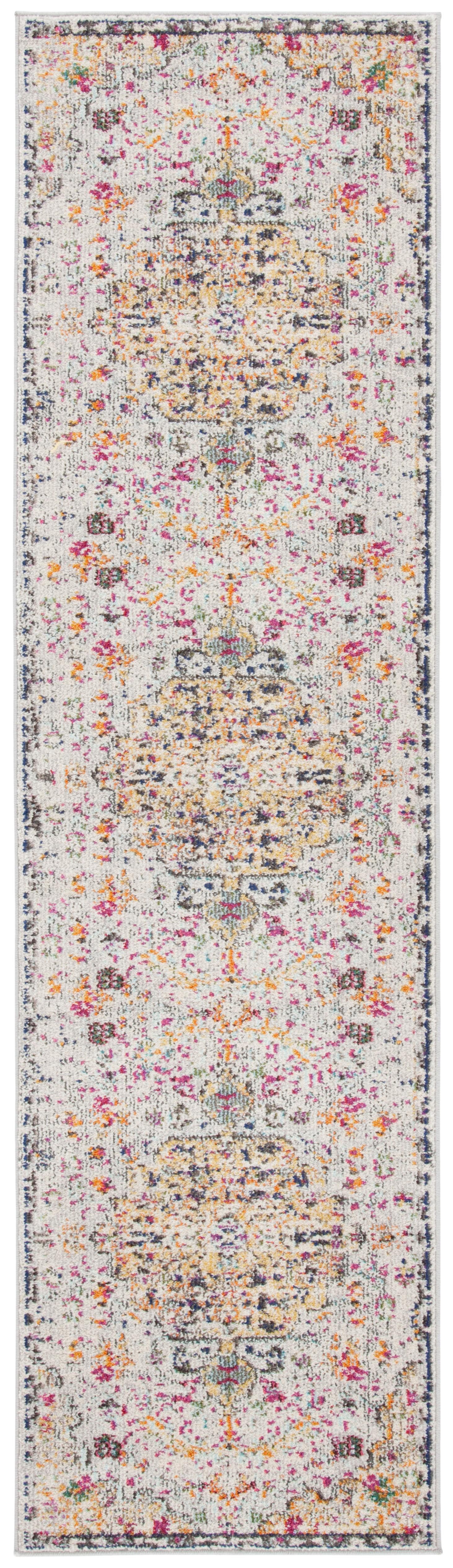 Madison MAD447 Power Loomed Runner Rug - Grey/Gold - 2'2"x6' - Safavieh.