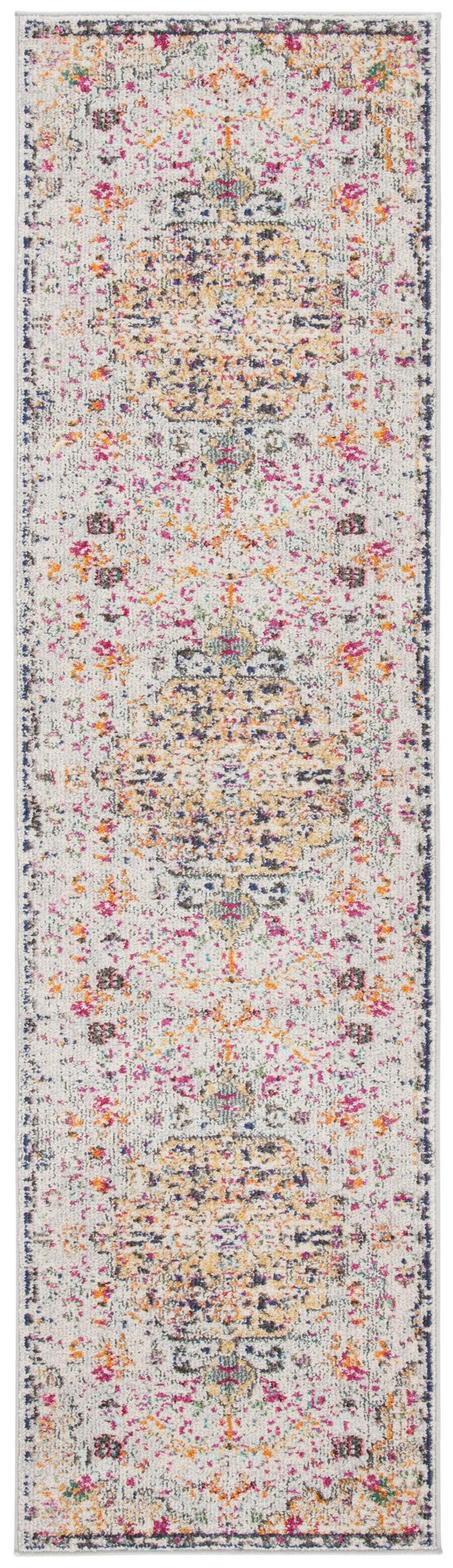Madison MAD447 Power Loomed Runner Rug - Grey/Gold - 2'2"x6' - Safavieh.