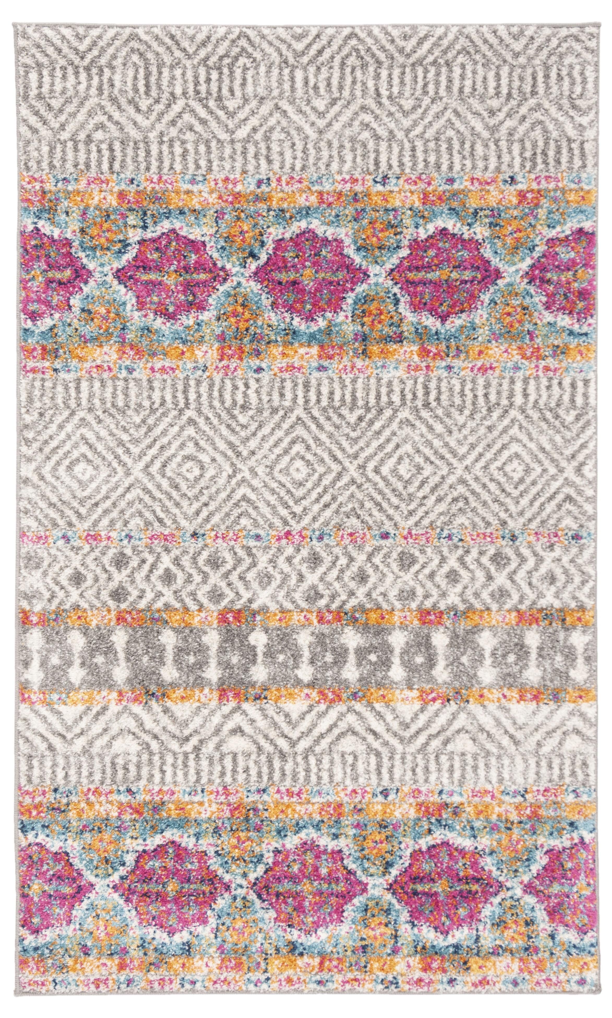 Madison MAD797 Power Loomed Accent Rug - Grey/Ivory - 2'3"x4' - Safavieh.