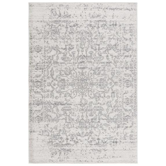 Madison MAD603 Power Loomed Indoor Area Rug - Silver/Ivory - 6'7"x9'2" - Safavieh