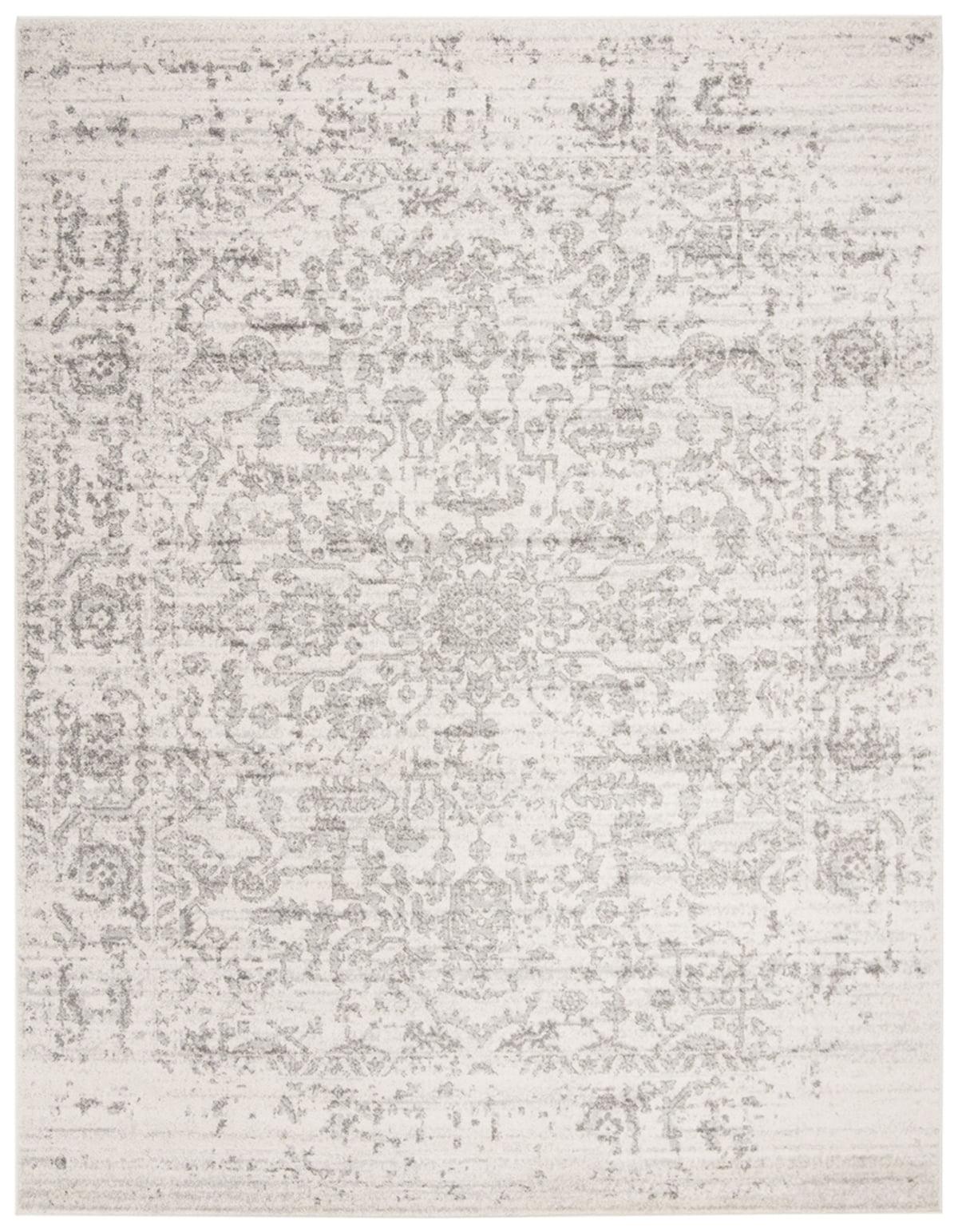 SAFAVIEH Madison Katina Traditional Area Rug, Silver/Ivory, 10' x 14'