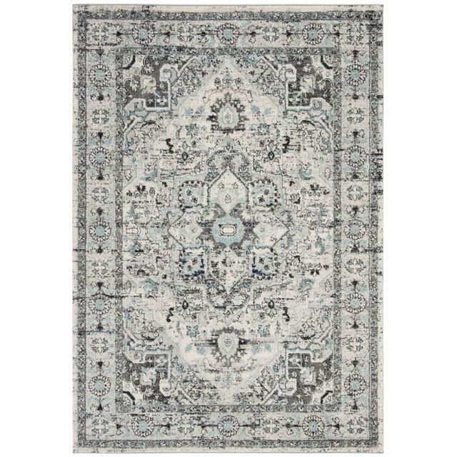 Madison 900 MAD924 Machine Made Indoor Area Rug - Light Grey/Blue - 5'3"x7'6" - Safavieh