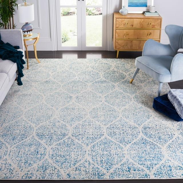 Madison MAD604 Power Loomed Indoor Area Rug - Cream/Turquoise - 8'x10' - Safavieh