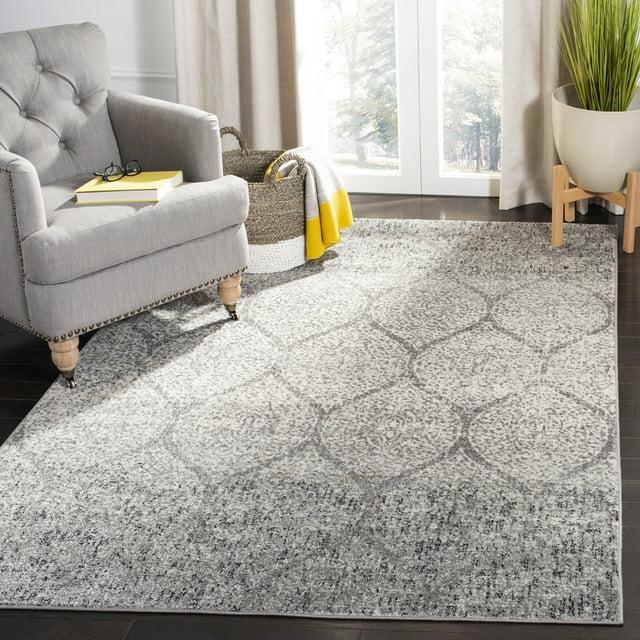 Madison MAD604 Power Loomed Indoor Area Rug - Grey/Ivory - 9'x9' - Safavieh