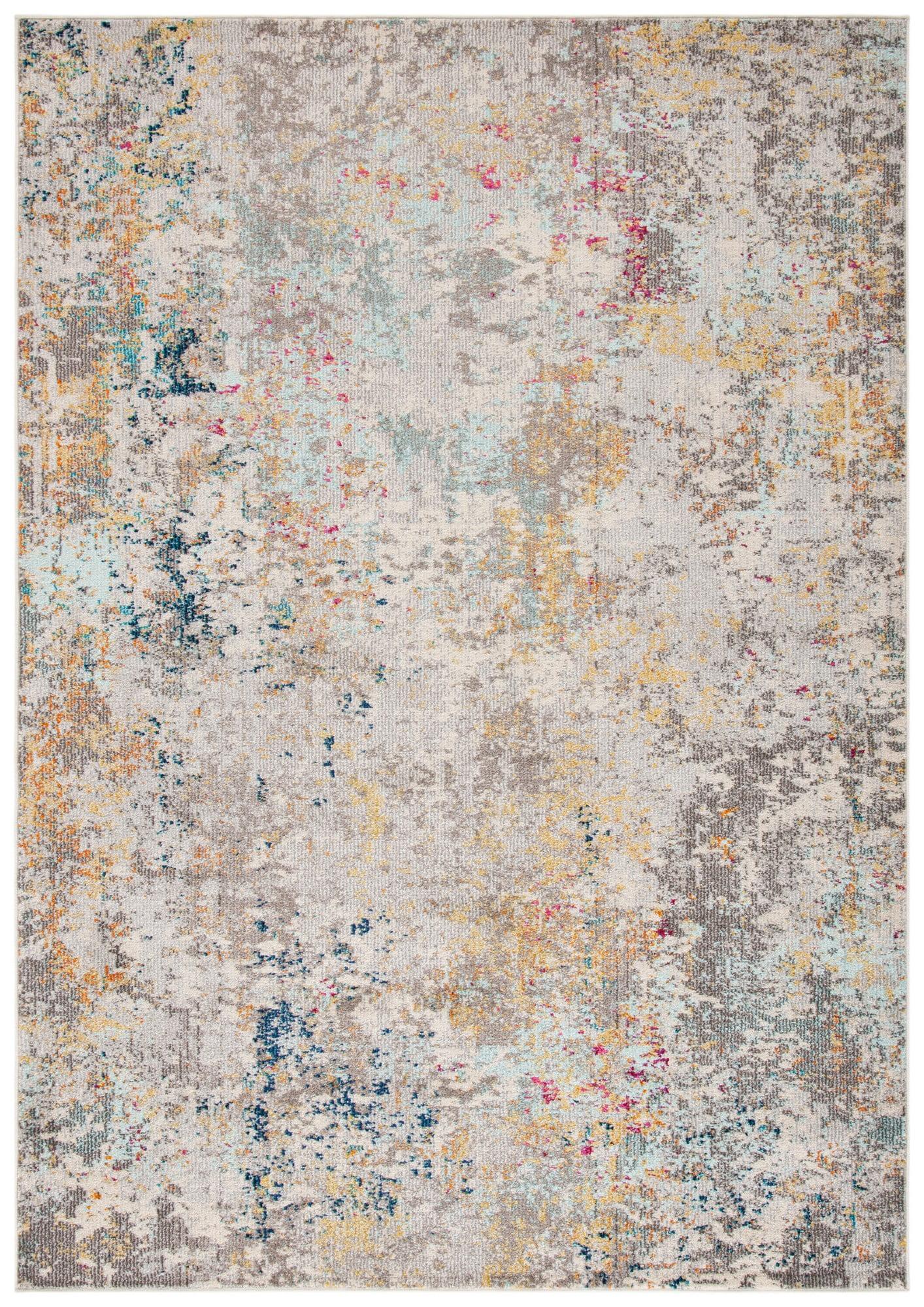 Madison MAD453 Power Loomed Accent Rug - Grey/Gold - 3'x5' - Safavieh.