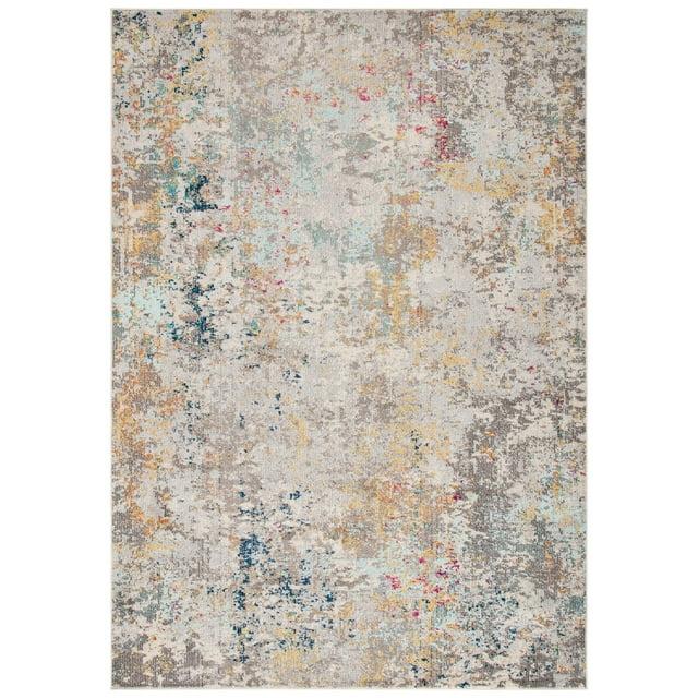 Madison MAD453 Power Loomed Accent Rug - Grey/Gold - 3'x5' - Safavieh.