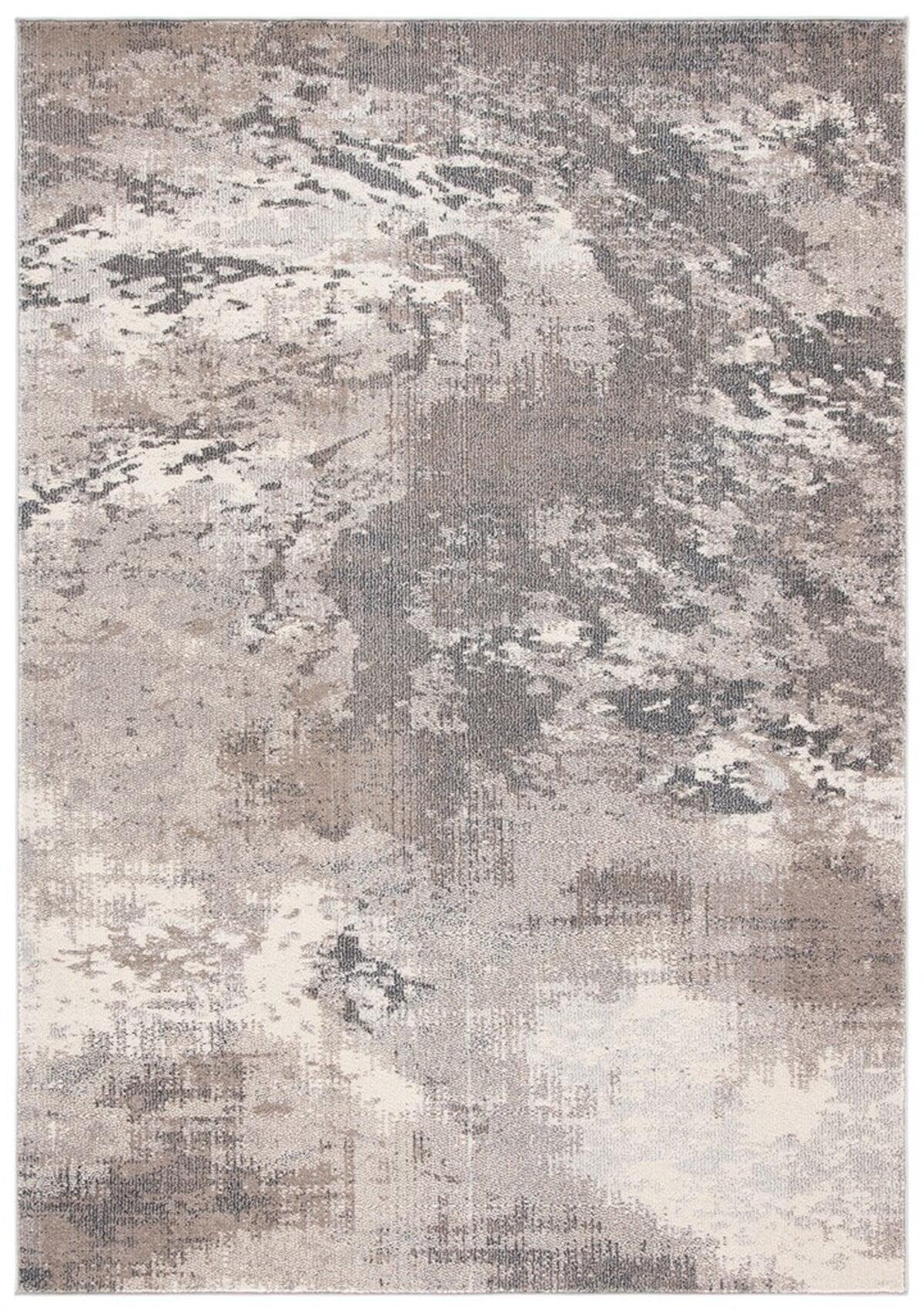 Madison MAD425 Power Loomed Indoor Area Rug - Grey/Beige - 4'x6' - Safavieh
