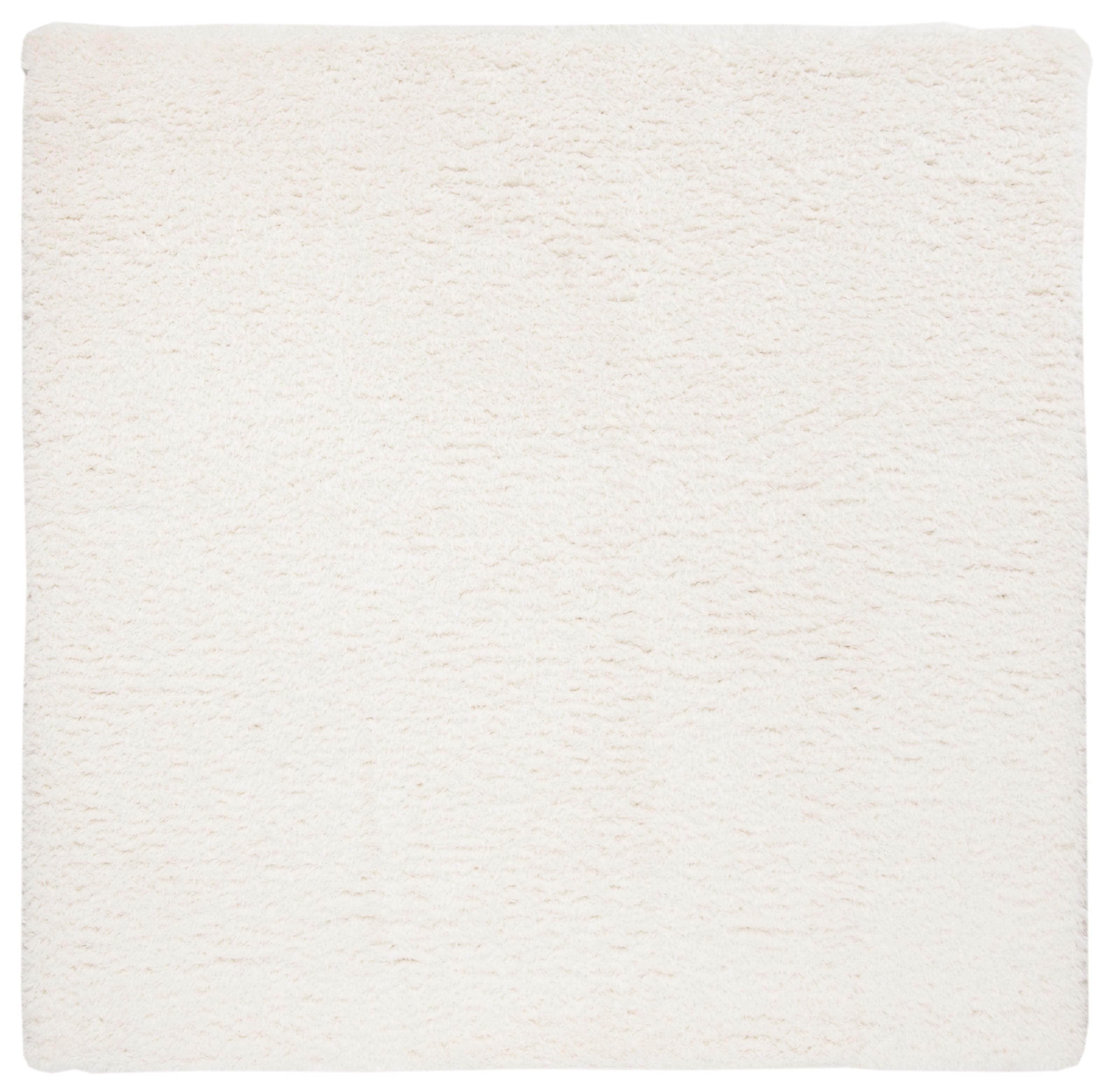 Madrid Shag 200 MDG256 Power Loomed Indoor Area Rug - Ivory - 6'7"x6'7" - Safavieh