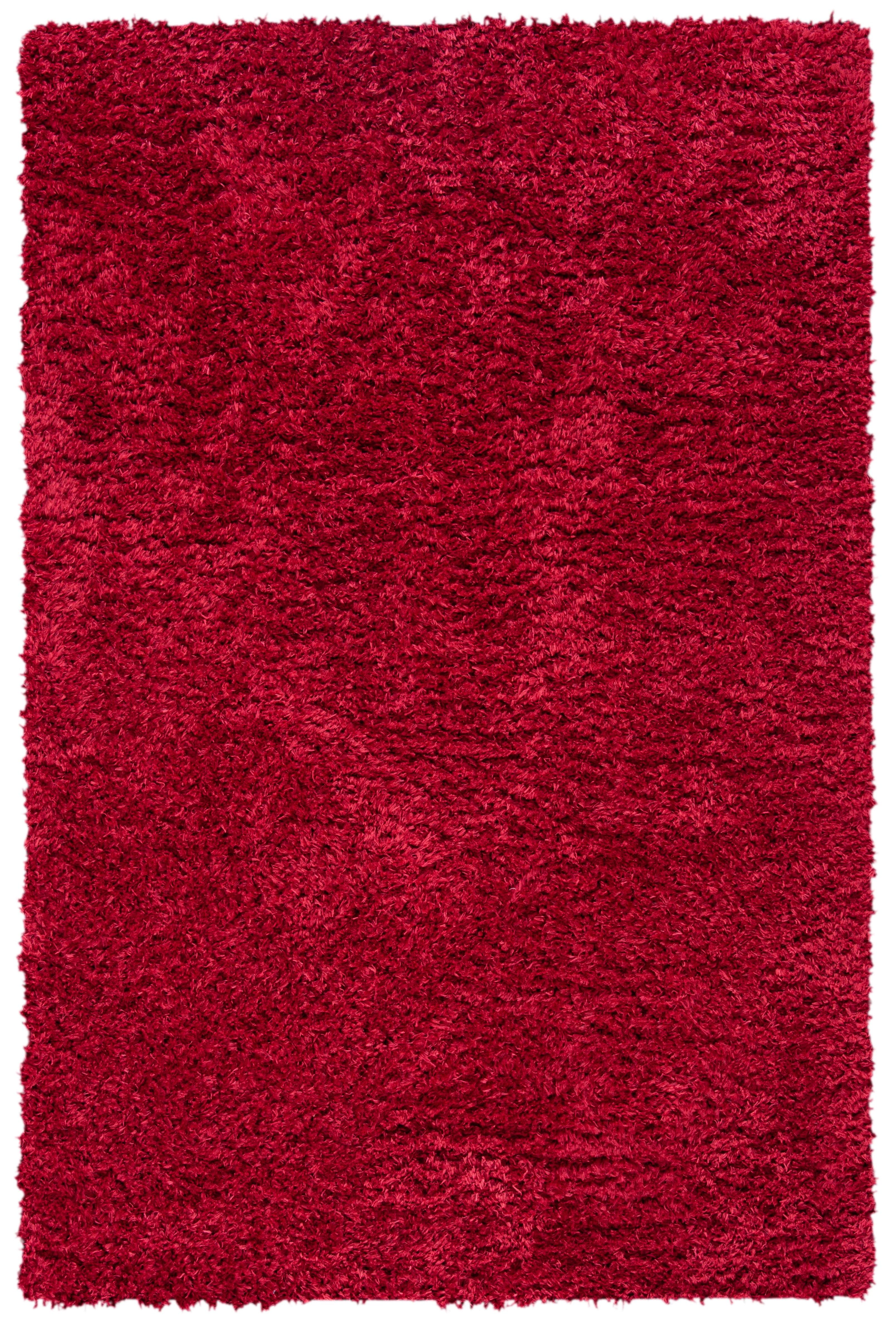Madrid Shag 200 MDG256 Power Loomed Indoor Area Rug - Red - 4'x6' - Safavieh