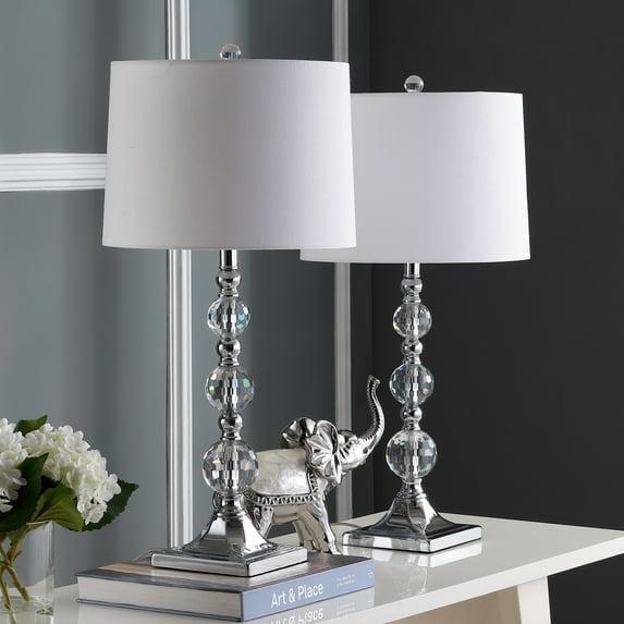 Maeve Crystal Ball Lamp (Set of 2) - Clear/White - Safavieh.