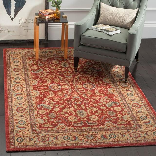 Mahal MAH699 Power Loomed Indoor Accent Rug - Red/Natural - 3'x5' - Safavieh.