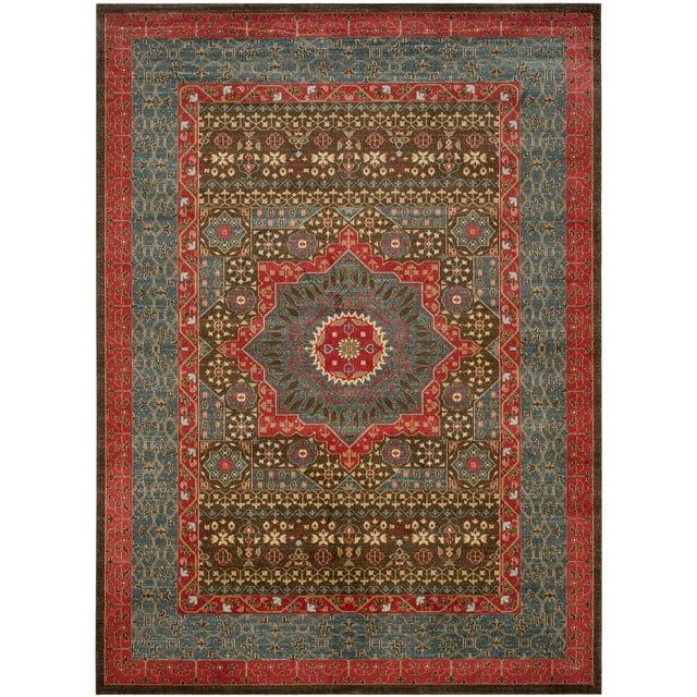 Mahal MAH620 Power Loomed Indoor Area Rug - Navy/Red - 8'x11' - Safavieh.