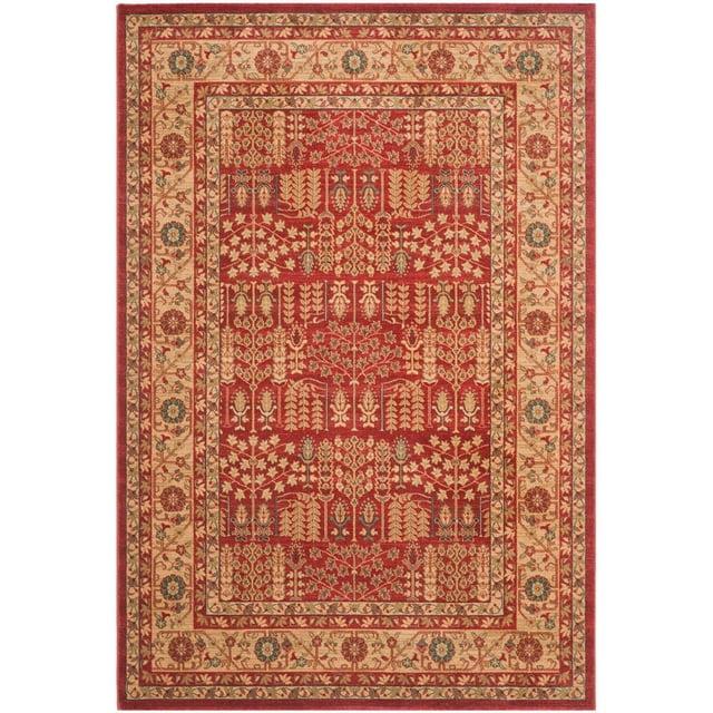 Mahal MAH697 Power Loomed Indoor Area Rug - Red/Natural - 6'7"x9'2" - Safavieh.