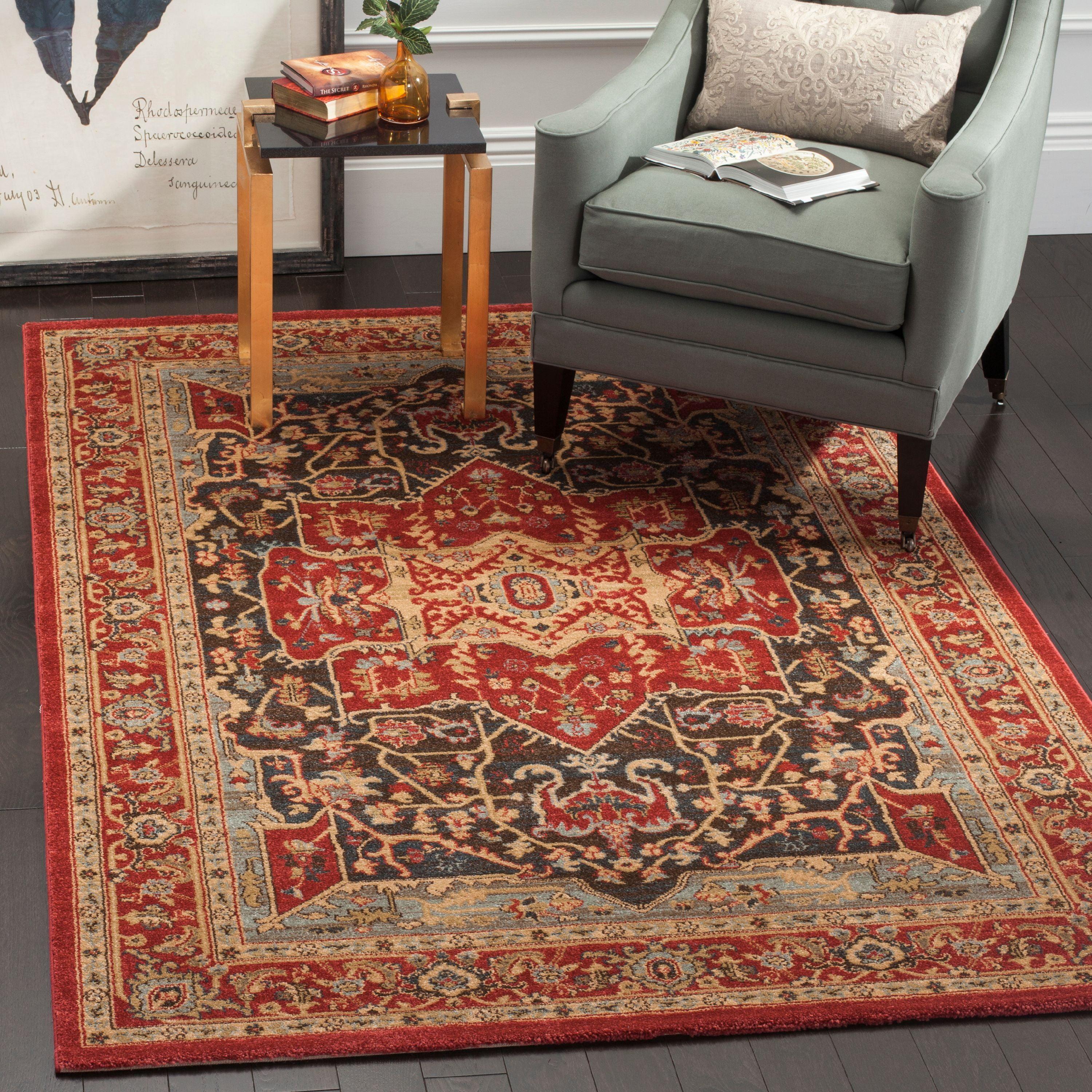 Mahal MAH625 Power Loomed Indoor Accent Rug - Red/Red - 2'2"x4' - Safavieh.