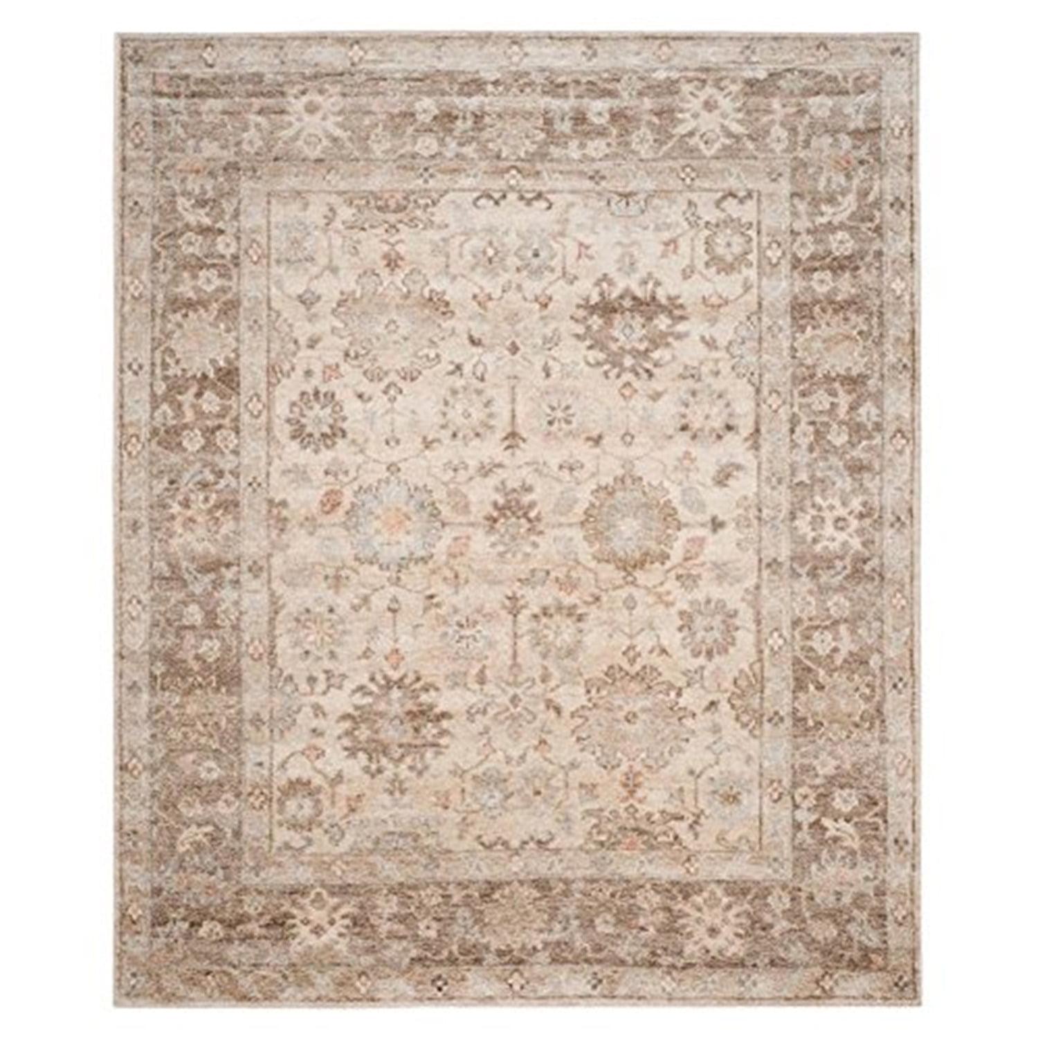 SAFAVIEH Maharaja Caelestinus Border Area Rug, Brown/Ivory, 8' x 10'