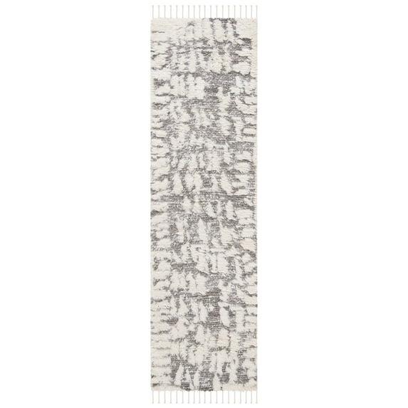 Manhattan MAN469 Hand Knotted Runner Rug - Ivory/Grey - 2'3"x8' - Safavieh.