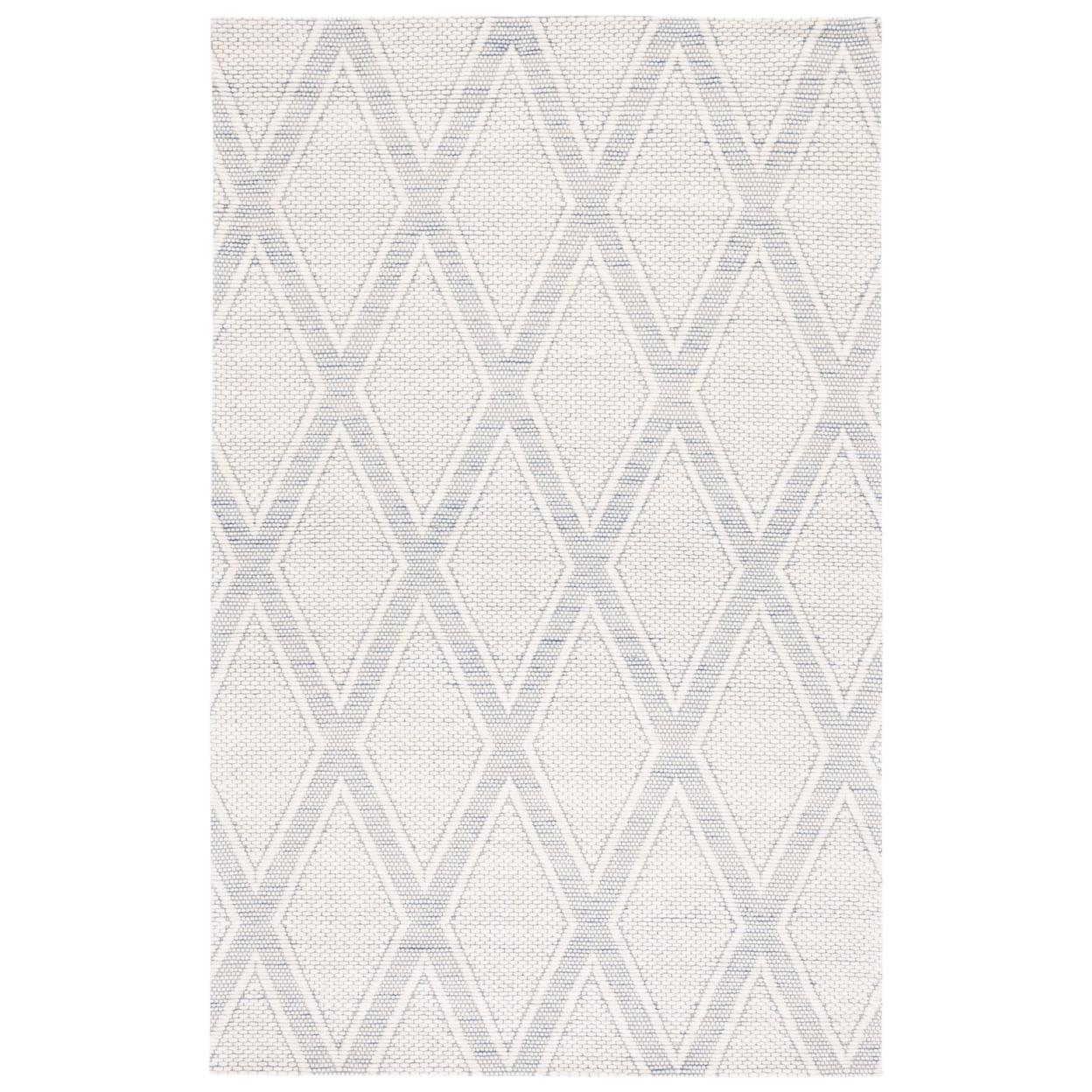 Marbella MRB326 Hand Woven Area Rug - Navy/Ivory - 8'x10' - Safavieh.
