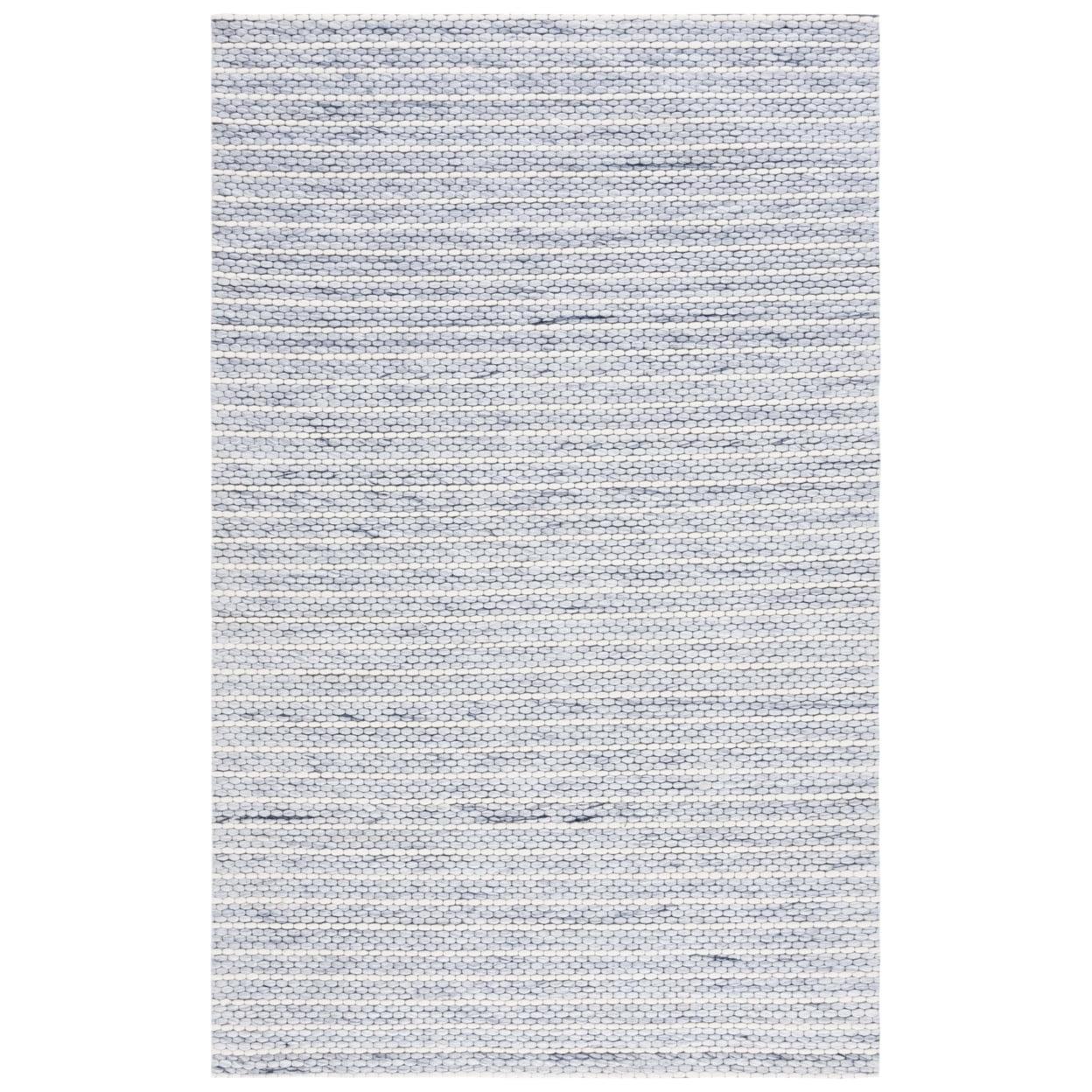 Marbella MRB207 Hand Woven Indoor Accent Rug - Blue/Ivory - 3'x5' - Safavieh