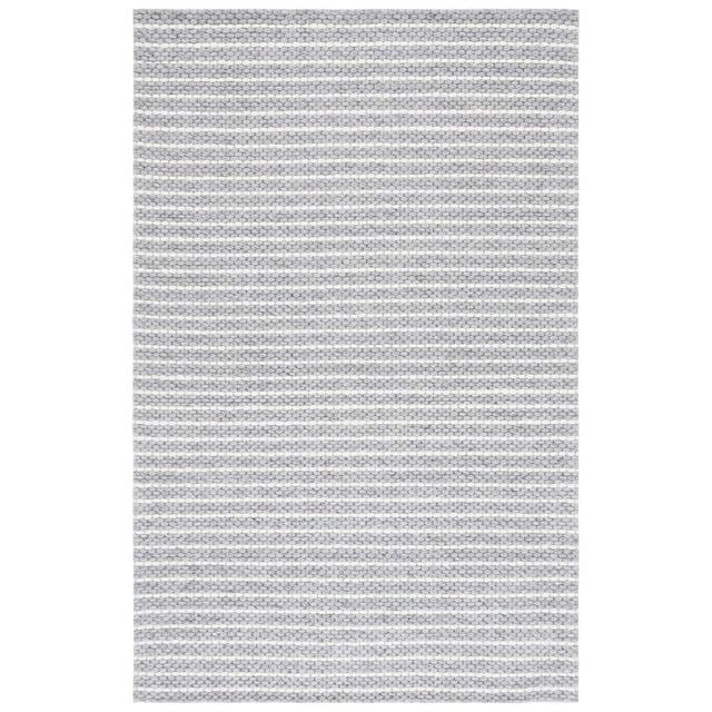Marbella MRB207 Hand Woven Indoor Accent Rug - Grey/Ivory - 4'x6' - Safavieh