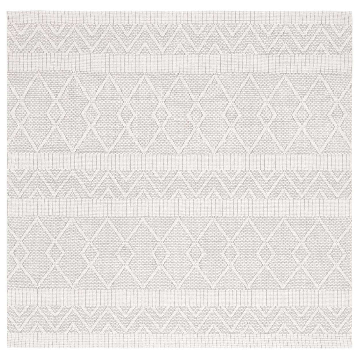 Marbella MRB908 Hand Loomed Area Rug - Ivory/Beige - 6'x6' - Safavieh.