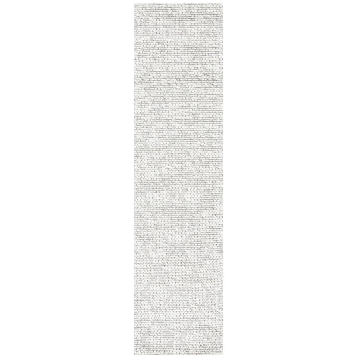 Marbella Beige Flat Woven Wool and Synthetic Runner Rug