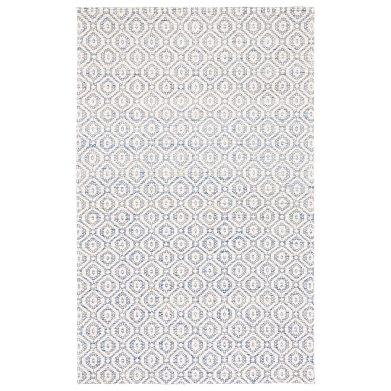 Marbella MRB325 Hand Woven Area Rug - Blue/Ivory - 4'x6' - Safavieh.